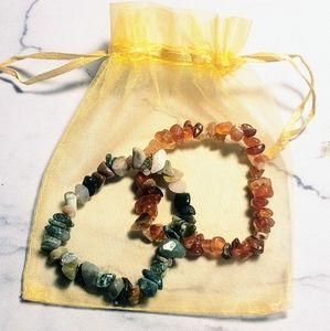 Agate Stone Chip Bracelets